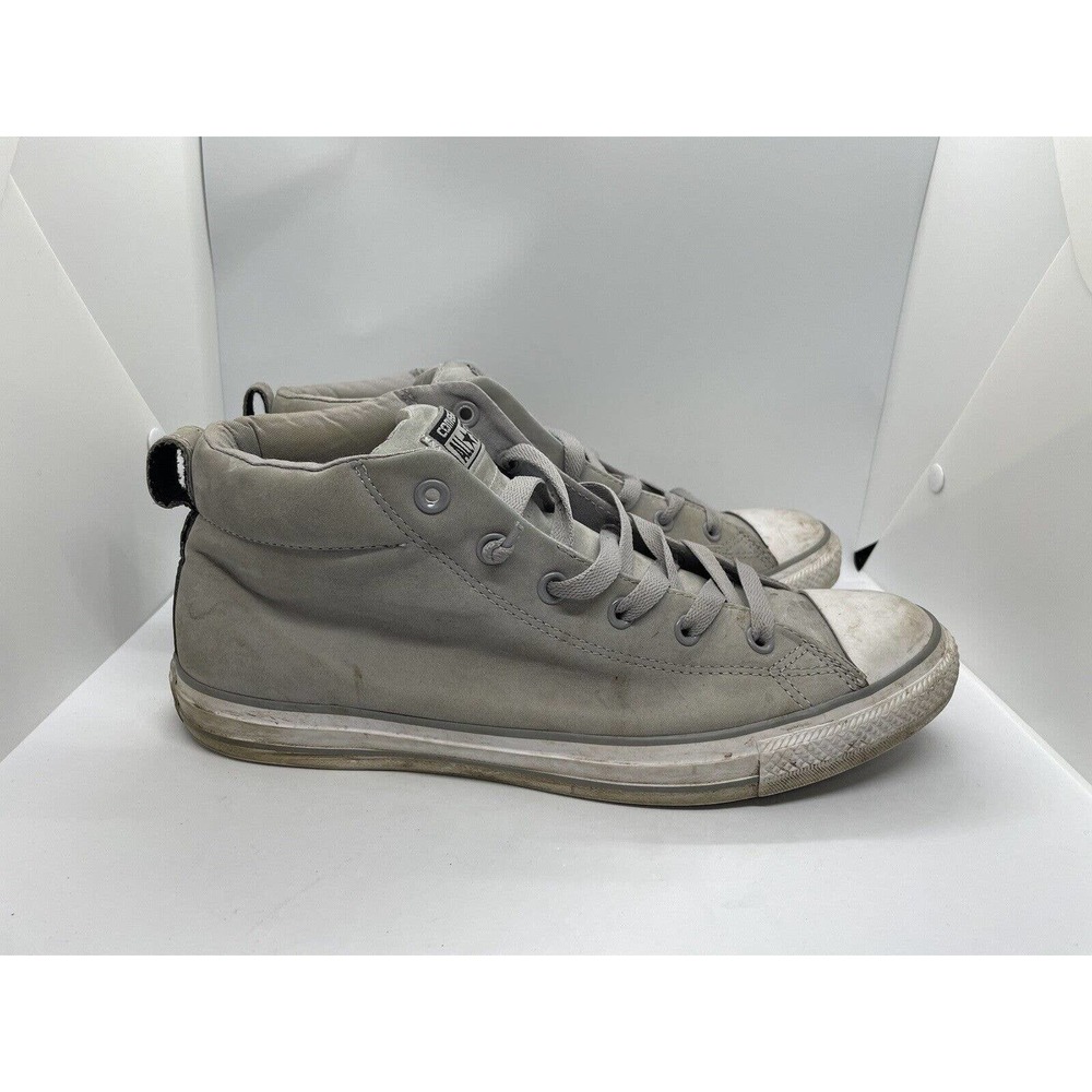 Converse Chuck Taylor All Star Street High Gray Leather (150345c)Mens 11